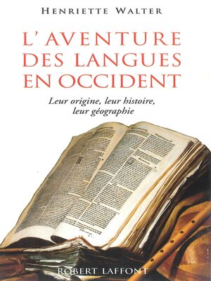 cover image of L'aventure des langues en Occident